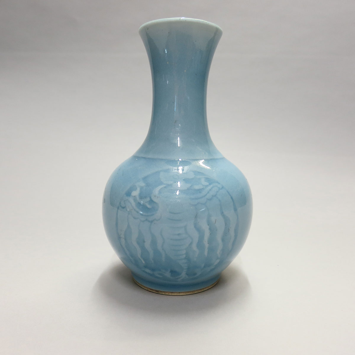 Powder Blue ‘Phoenix’ Vase, 20th Century