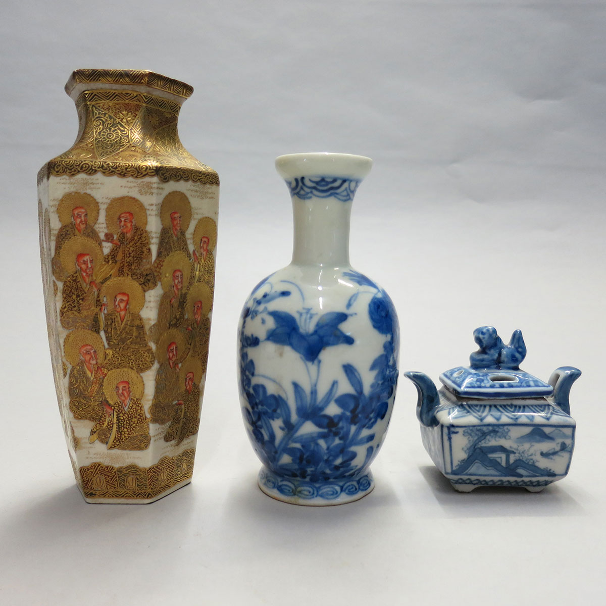 Three Ceramic Wares, Japan, Circa 1900 