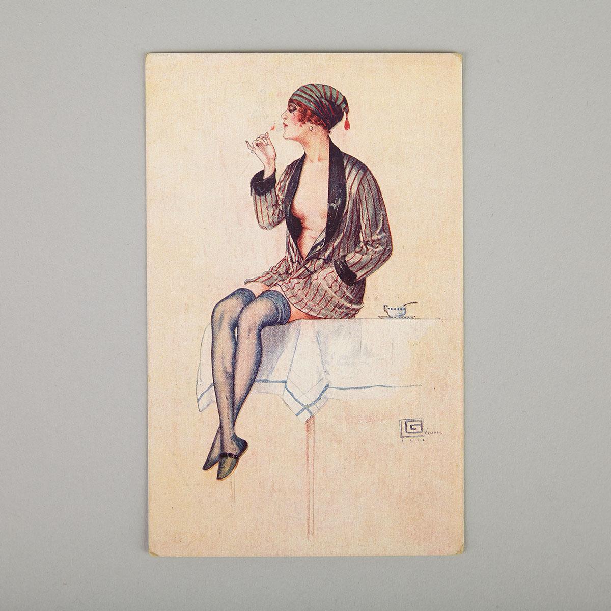 French School, Collection of 28 Post Cards, early 20th century