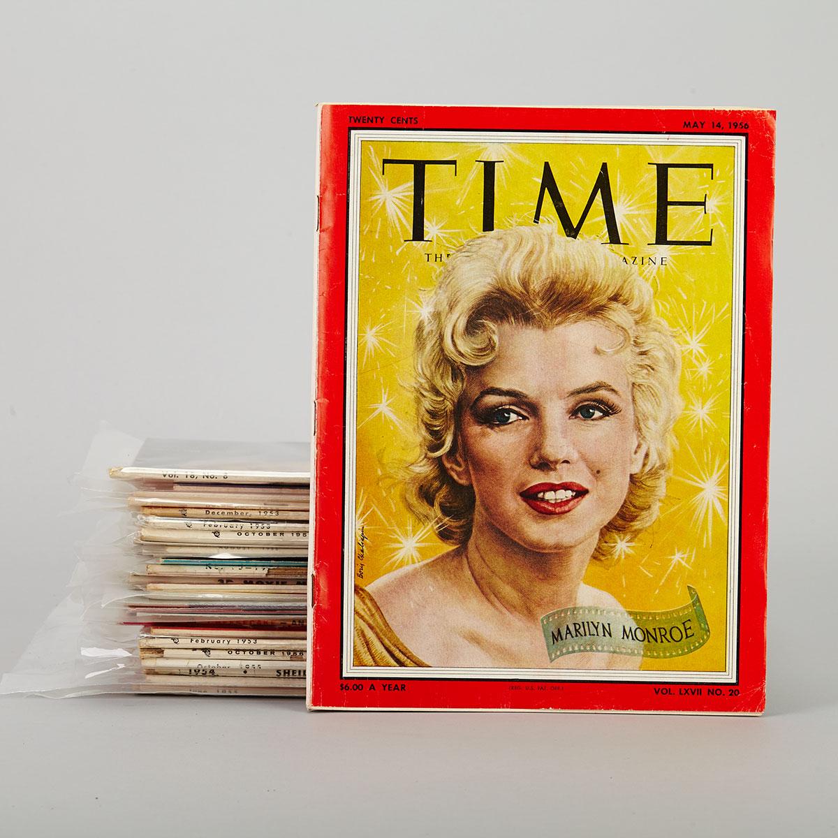 Marilyn Monroe Covers: 26 American  Magazines, 1950’s-1960’s