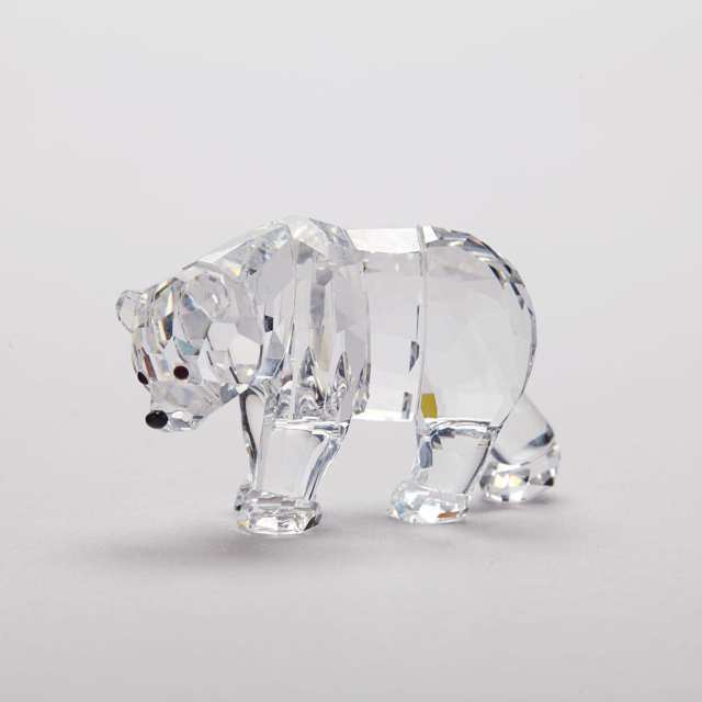 Ten Swarovski Crystal Musical Pieces and One Bear, late 20th/early 21st century