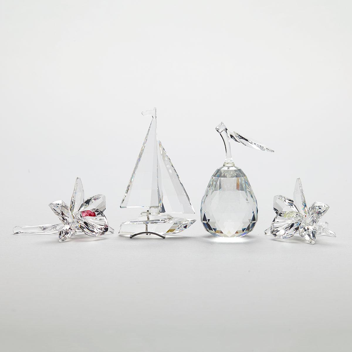 Four Swarovski Crystal Figurines 1991/96