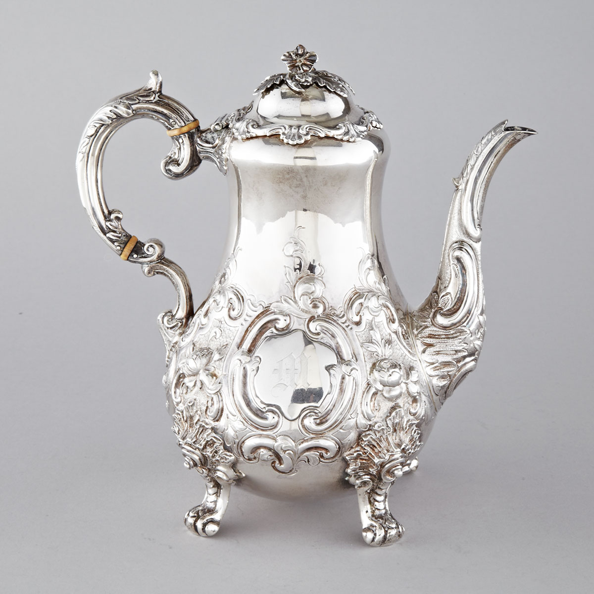 Victorian Silver Coffee Pot, William Hunter, London, 1864