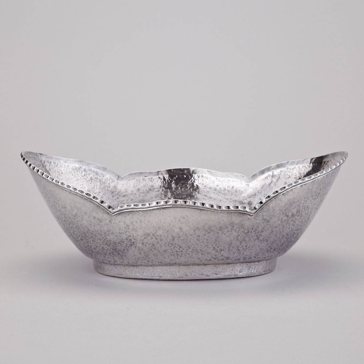 South American Silver Oval Bowl, early 20th century