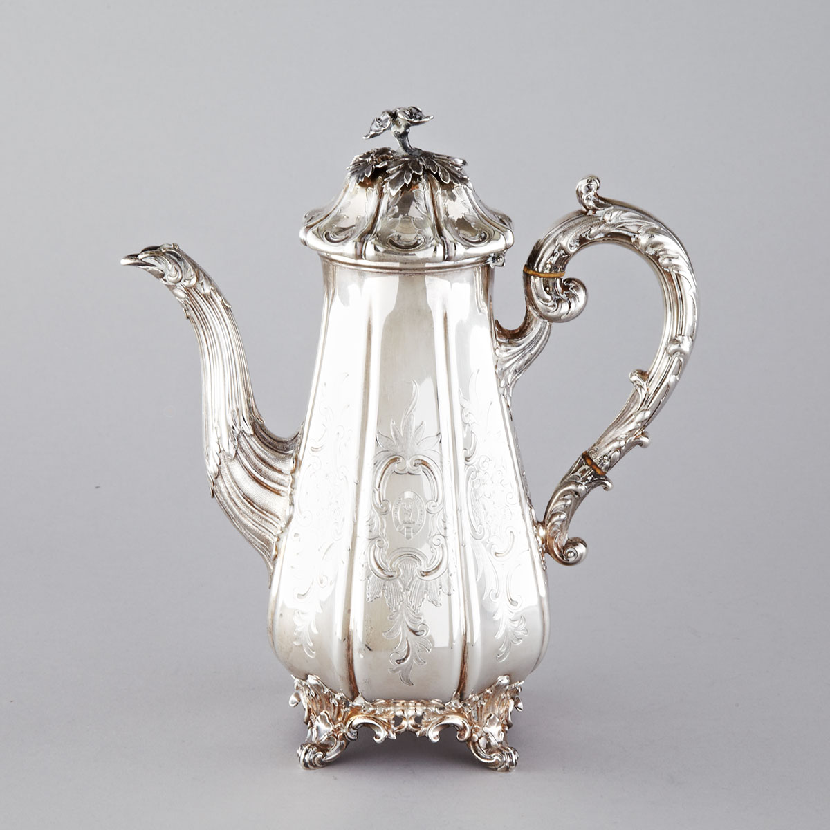 Victorian Silver Coffee Pot, Edward, Edward, John & William Barnard, London, 1839