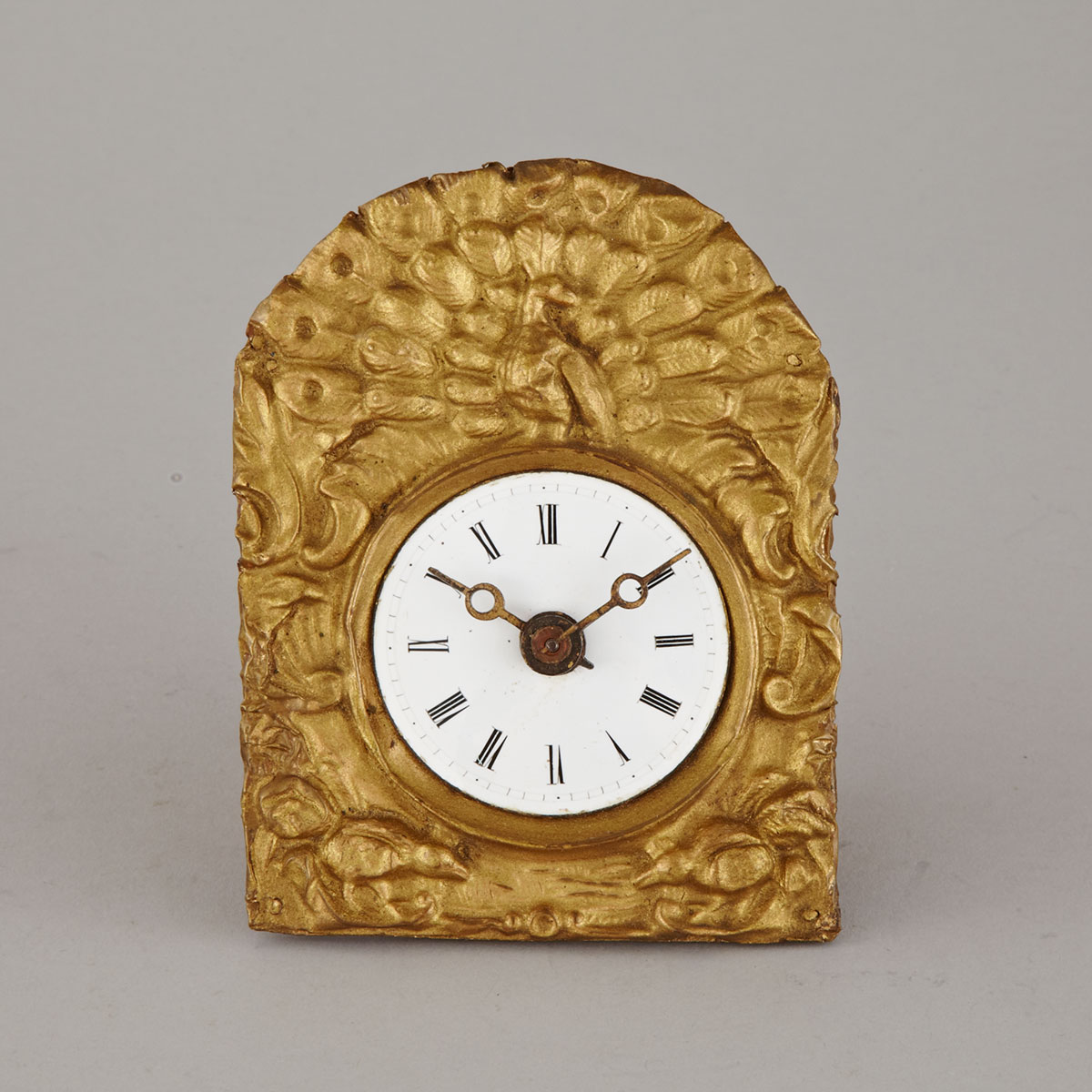 Miniature German ‘Wag-on-the-Wall’ Timepiece, 19th century