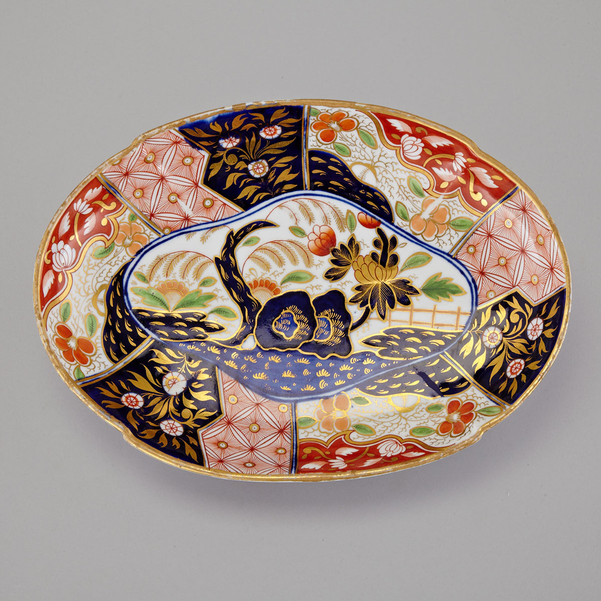 Coalport Japan Pattern Oval Dish, c.1805-10