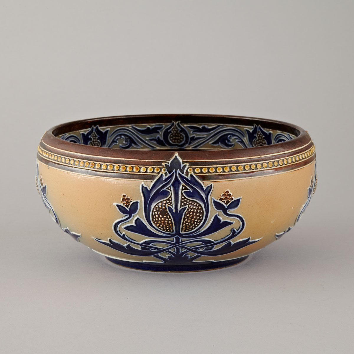 Royal Doulton Art Nouveau Stoneware Bowl, Emily Partington, c.1902-05