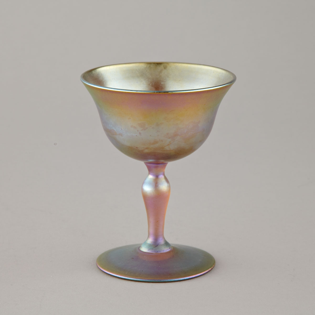 Tiffany ‘Favrile’ Iridescent Glass Goblet, early 20th century