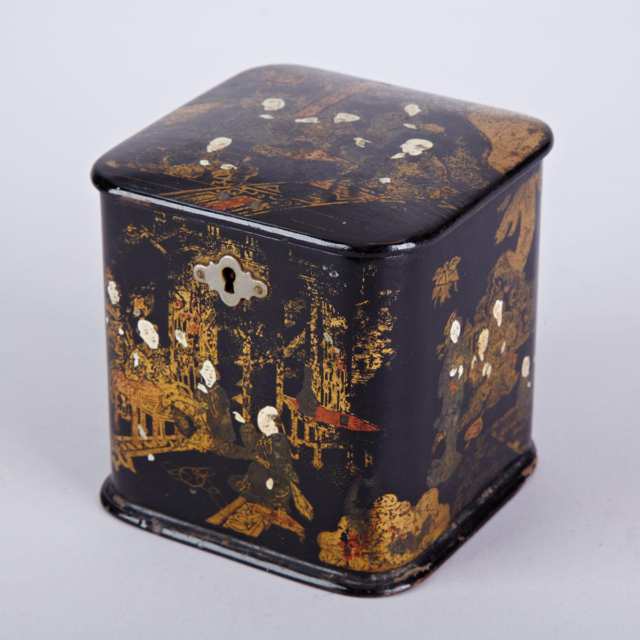 Chinese Lacquer Tea Caddy, 19th/20th century