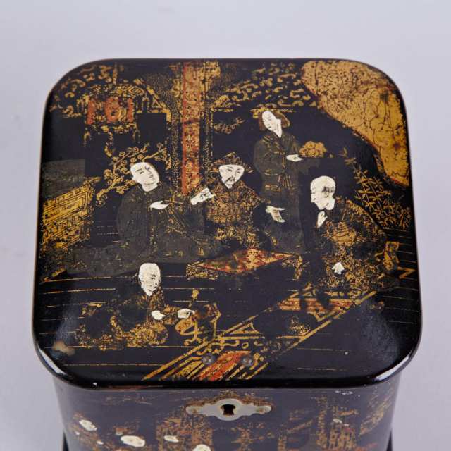 Chinese Lacquer Tea Caddy, 19th/20th century