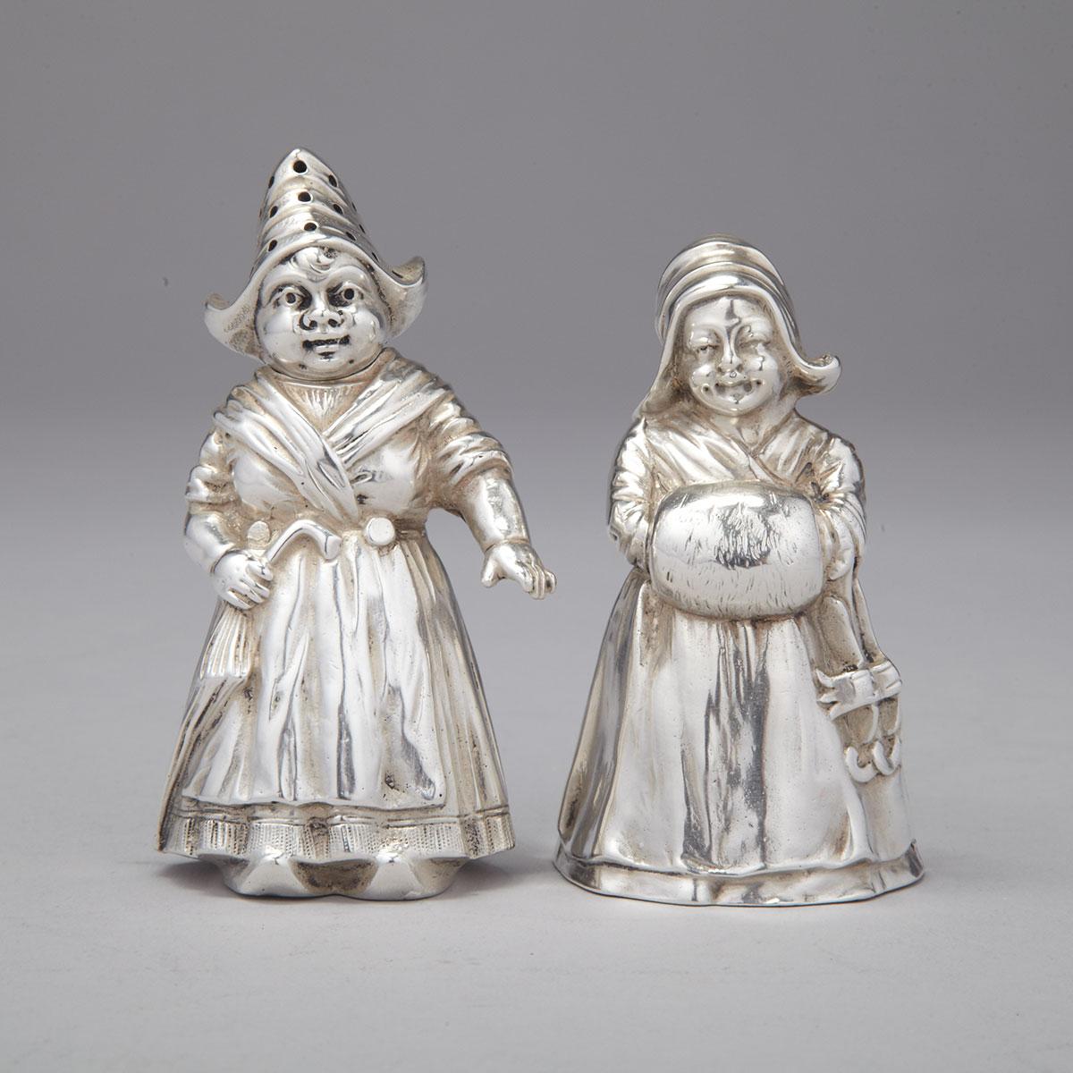Two German Silver Figures of Children, c.1910/39