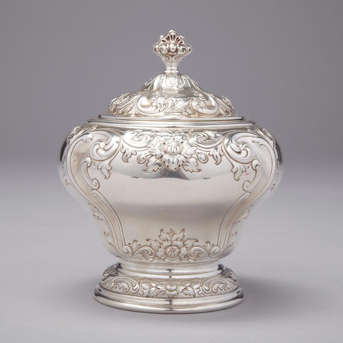 Canadian Silver Covered Sugar Bowl, Henry Birks & Sons, Montreal, Que., early 20th century