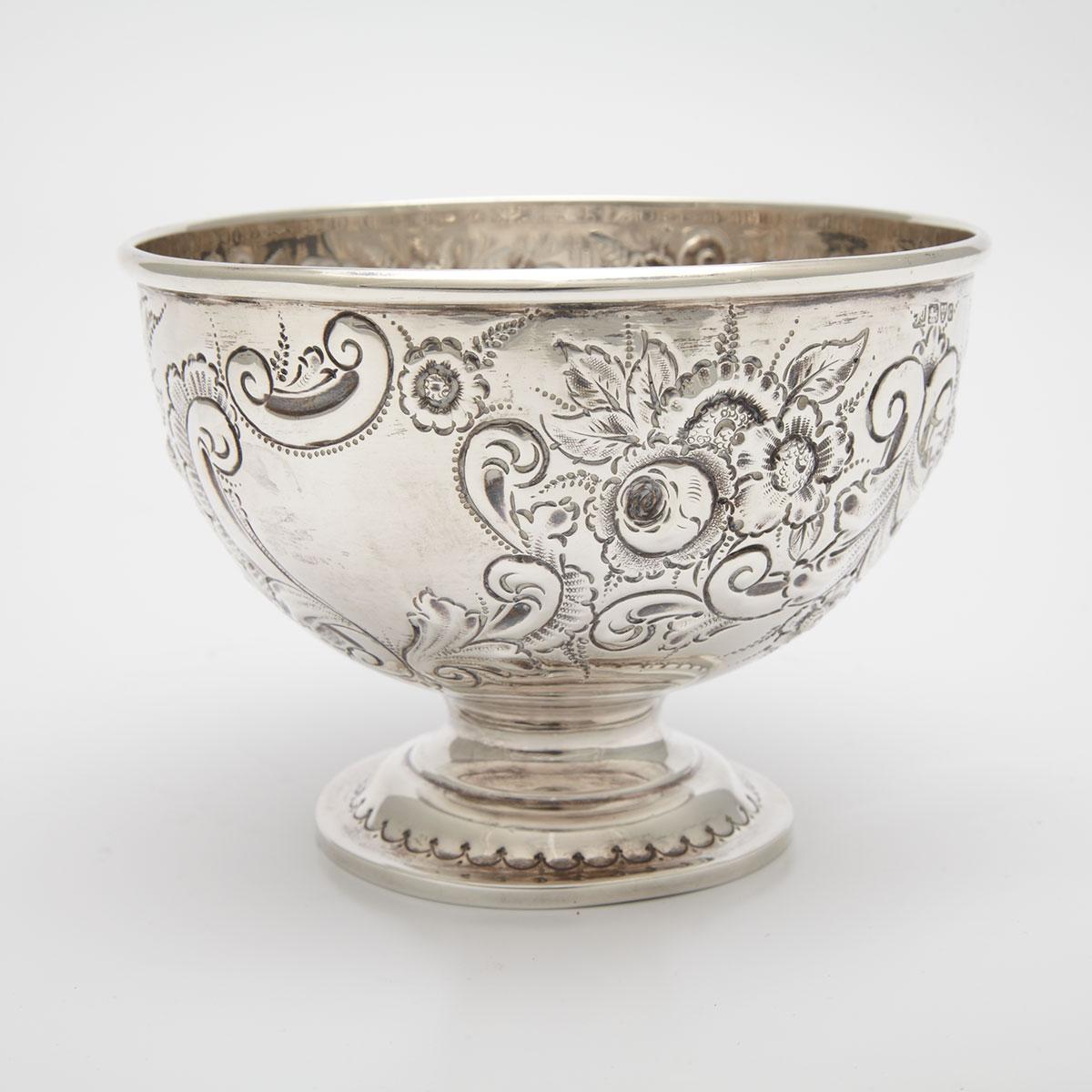 Edwardian Silver Footed Bowl, Chester, 1903