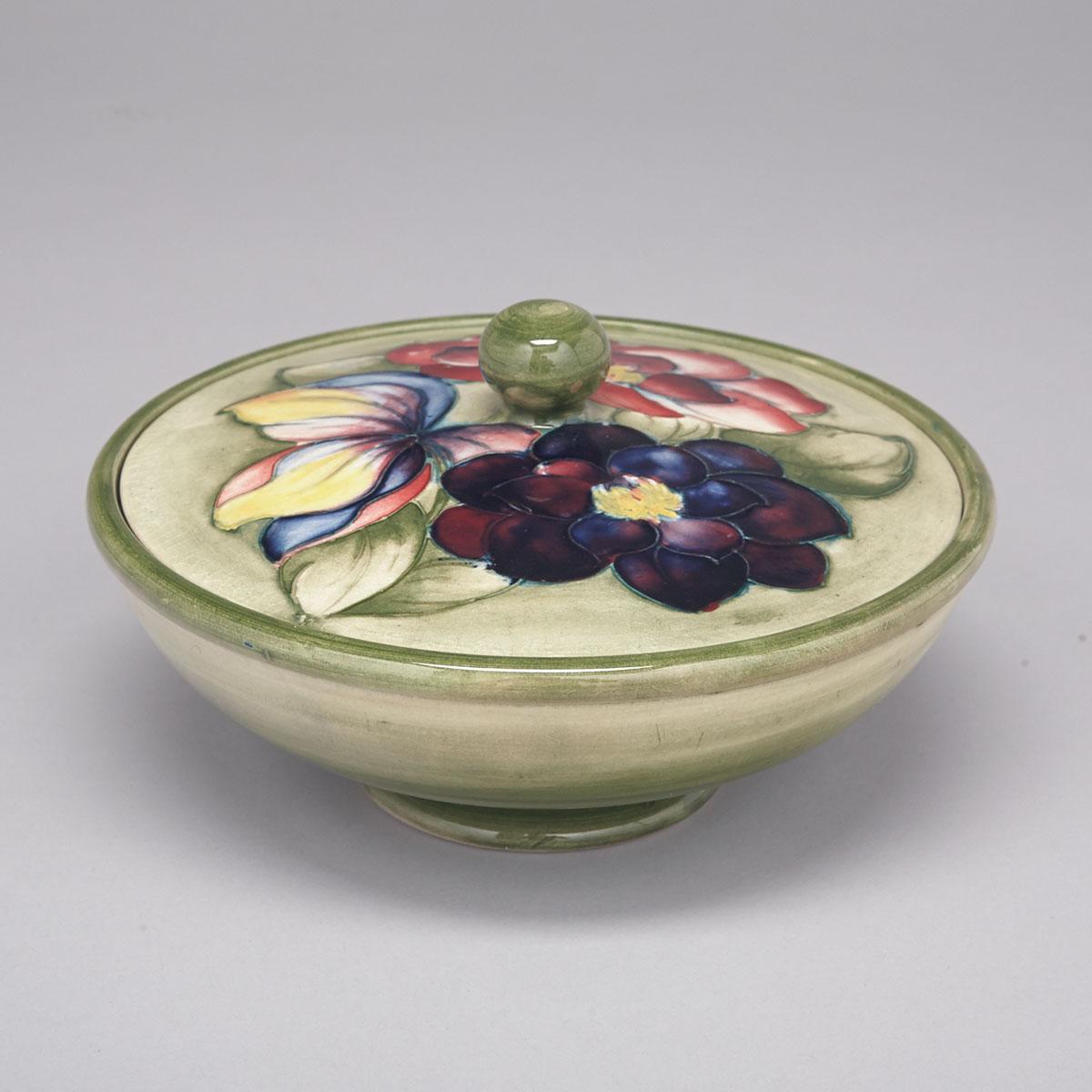 Moorcroft Clematis Covered Bowl, 1940s
