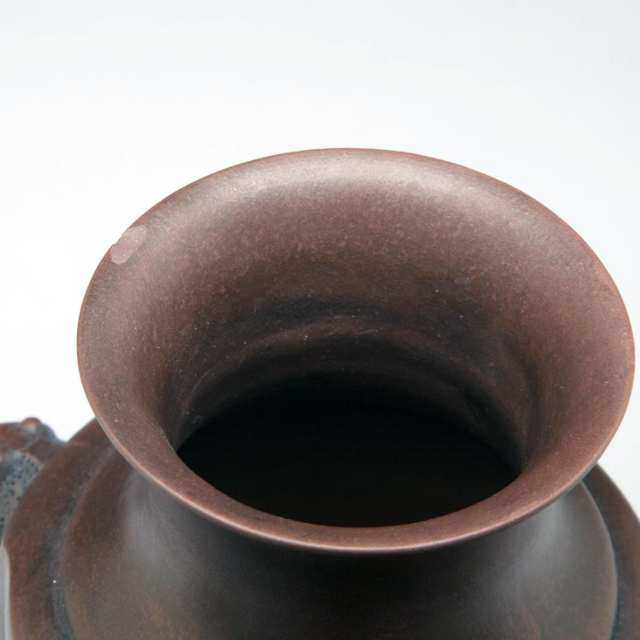 Stoneware Ring-Handle Vase