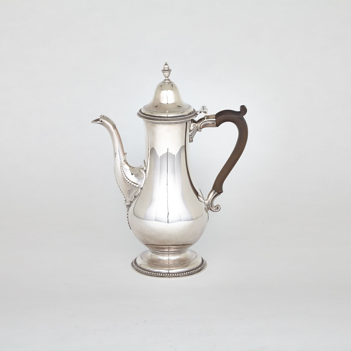 George III  Silver Coffee Pot, John Langlands I & John Robertson I, Newcastle, 1780