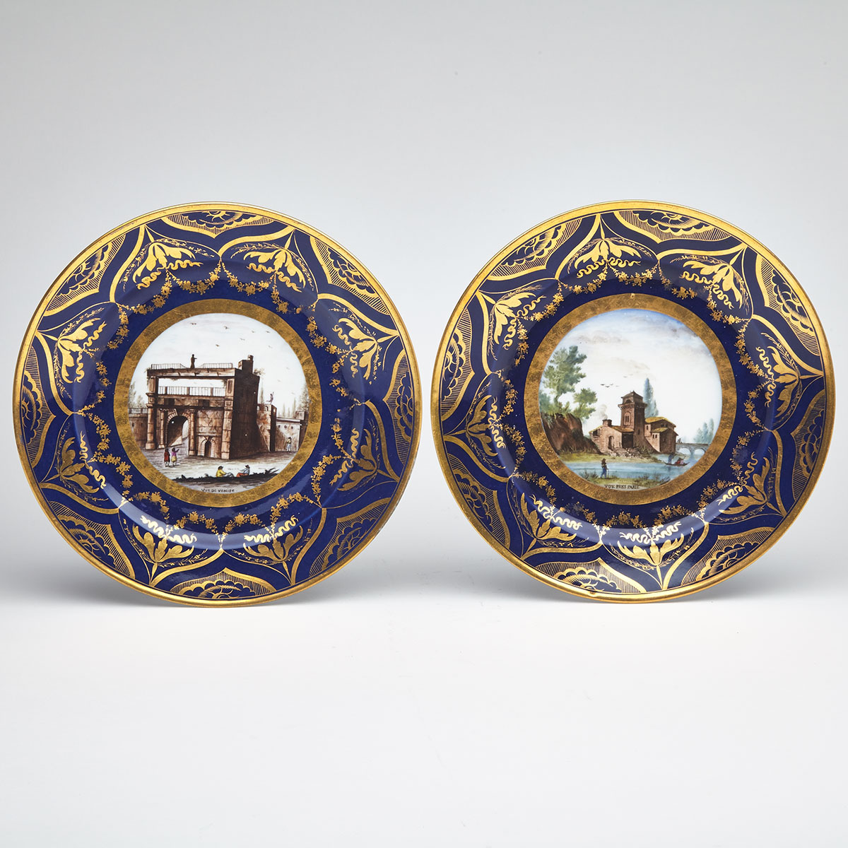 Pair of Paris Porcelain Plates, Darte Frères, C.1825