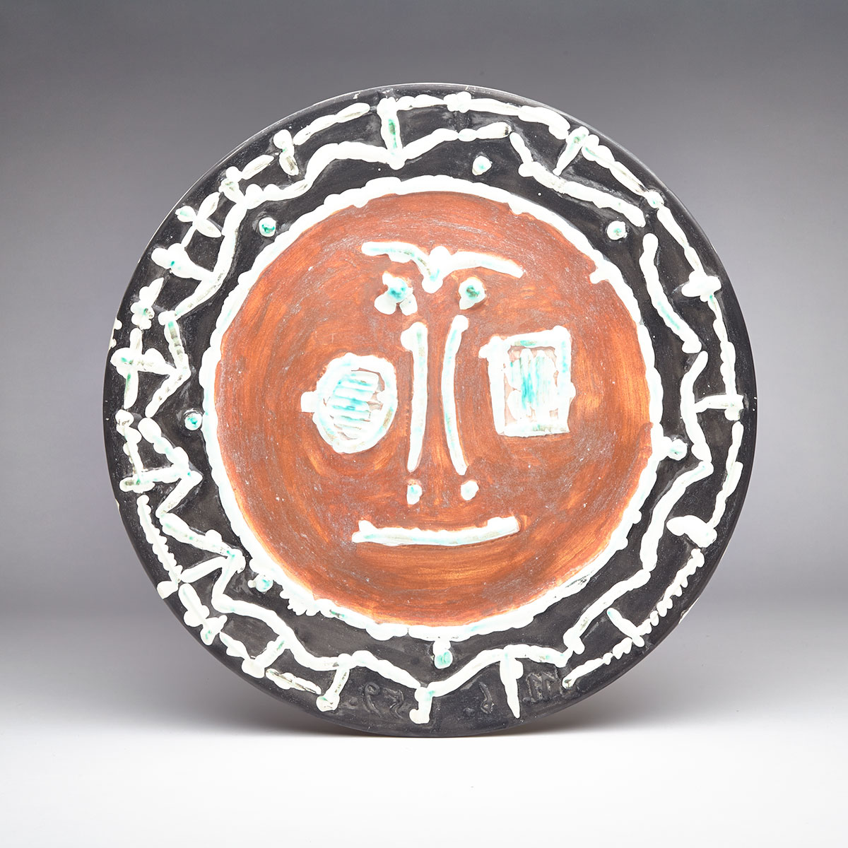 ‘Visage en Gros Relief’, Pablo Picasso Ceramic (1881-1973) Charger, 81/100, c.1959