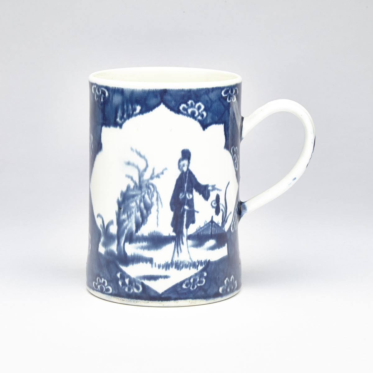 Worcester ‘Cracked Ice Ground’ Mug, c.1765-70