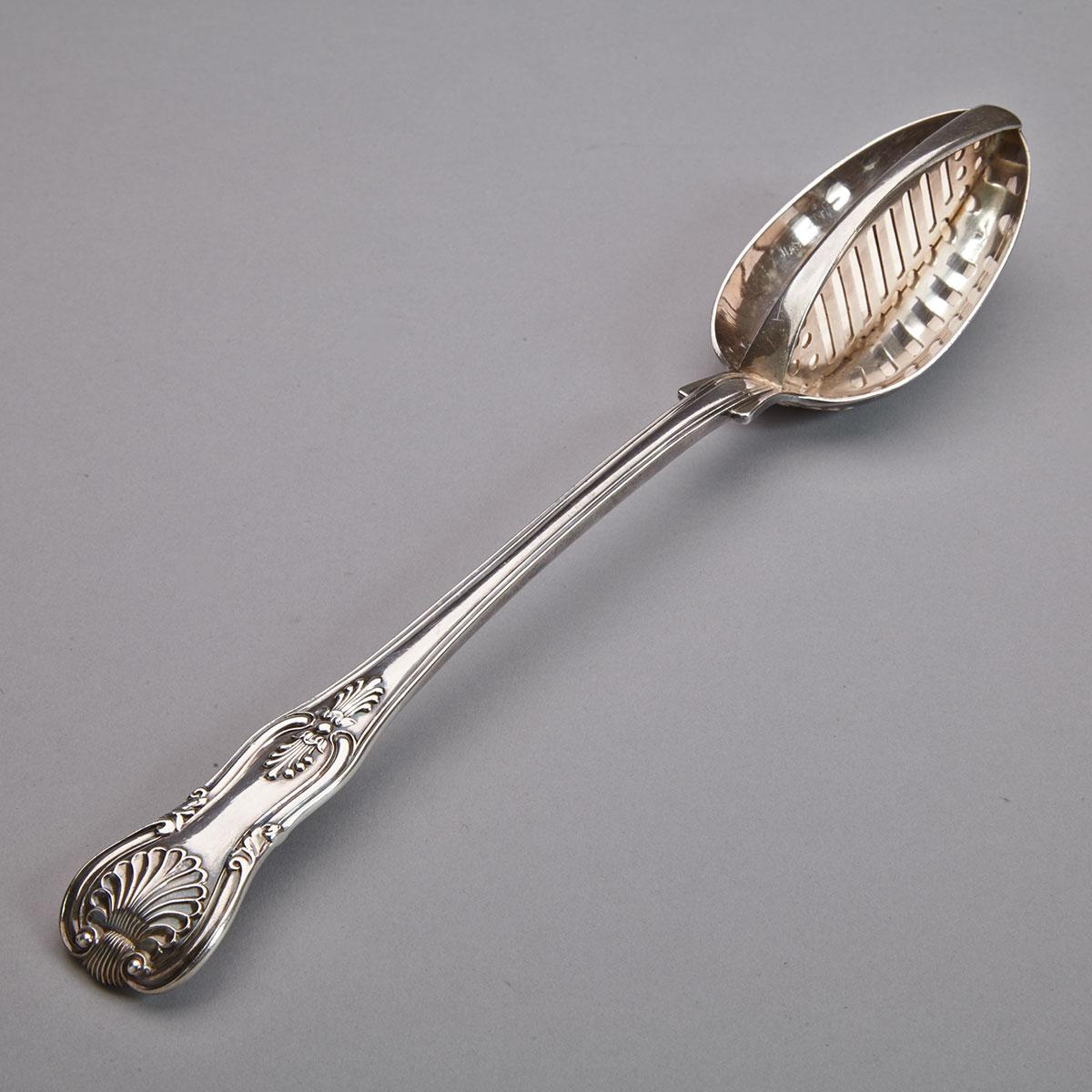 William IV Silver Kings Pattern Serving Spoon, William Eaton, London, 1832