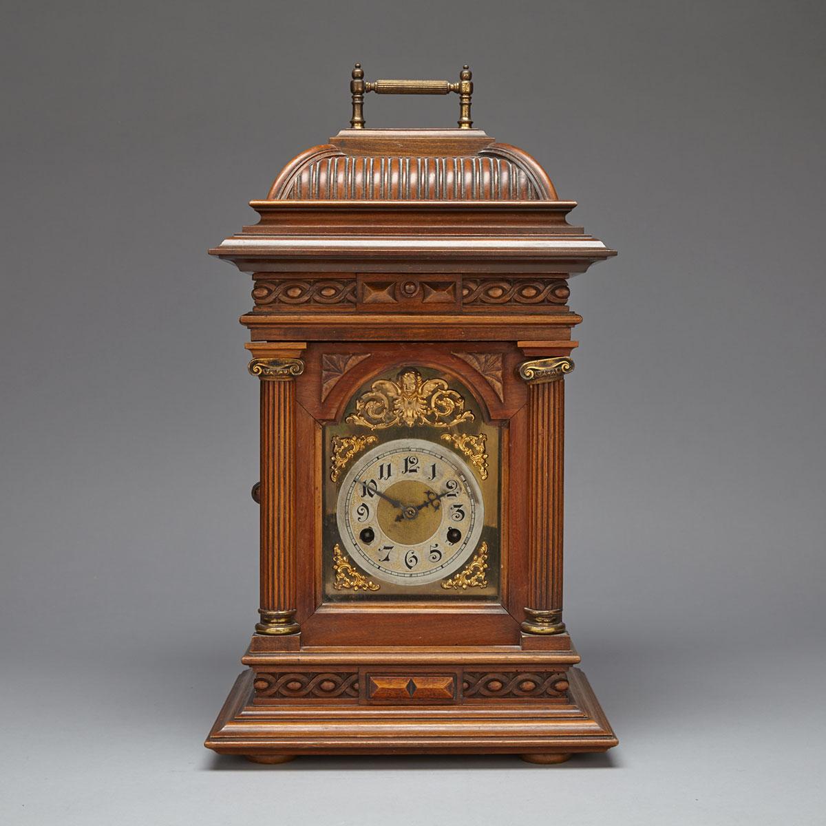 Junghans ‘Symphonion’ Musical Musical Walnut Bracket Clock, c.1890