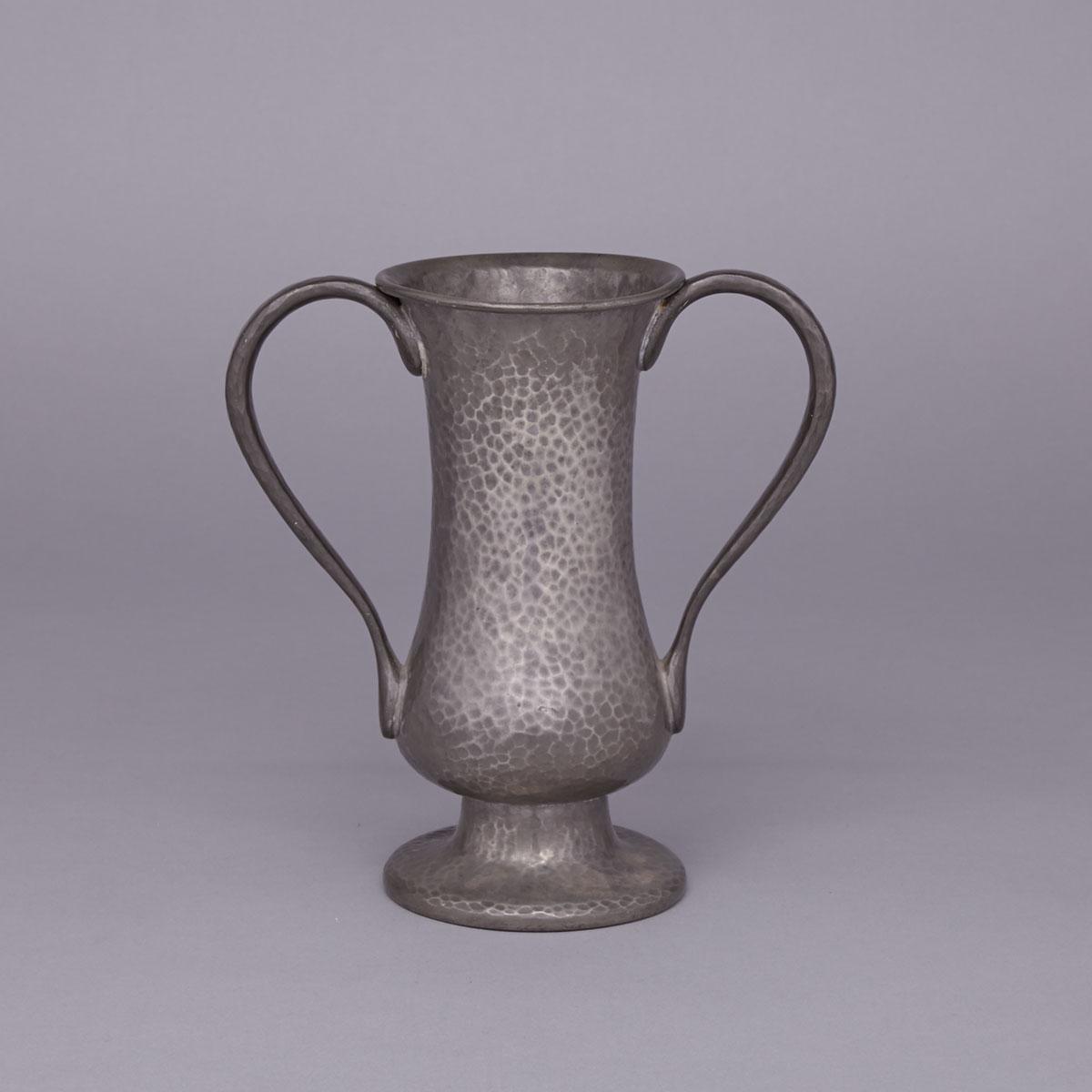 Liberty & Co. Tudric Pewter Two Handled BALUSTER Vase, c.1910