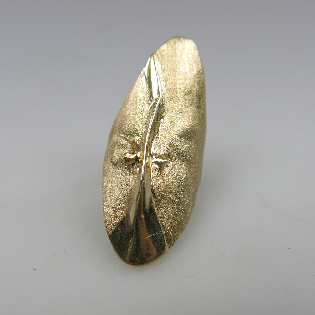 Contemporary Abstract 14k Yellow Gold Ring