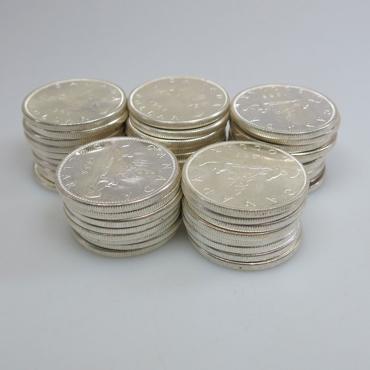 46 Canadian Silver Dollars
