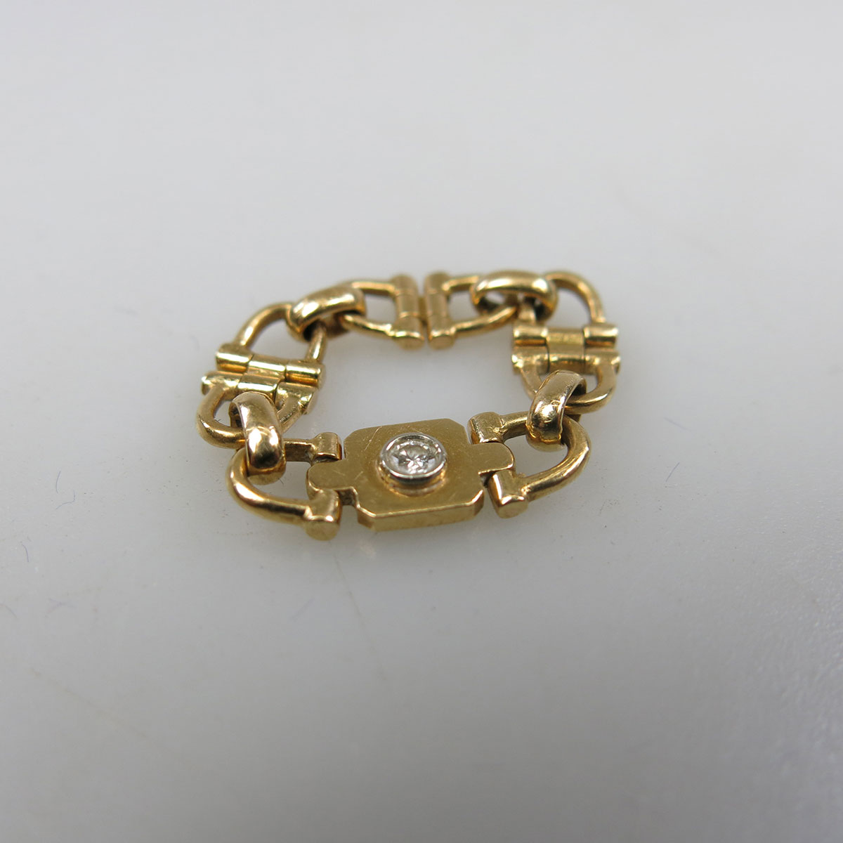 Cartier 18k Yellow Gold Stirrup Link Ring