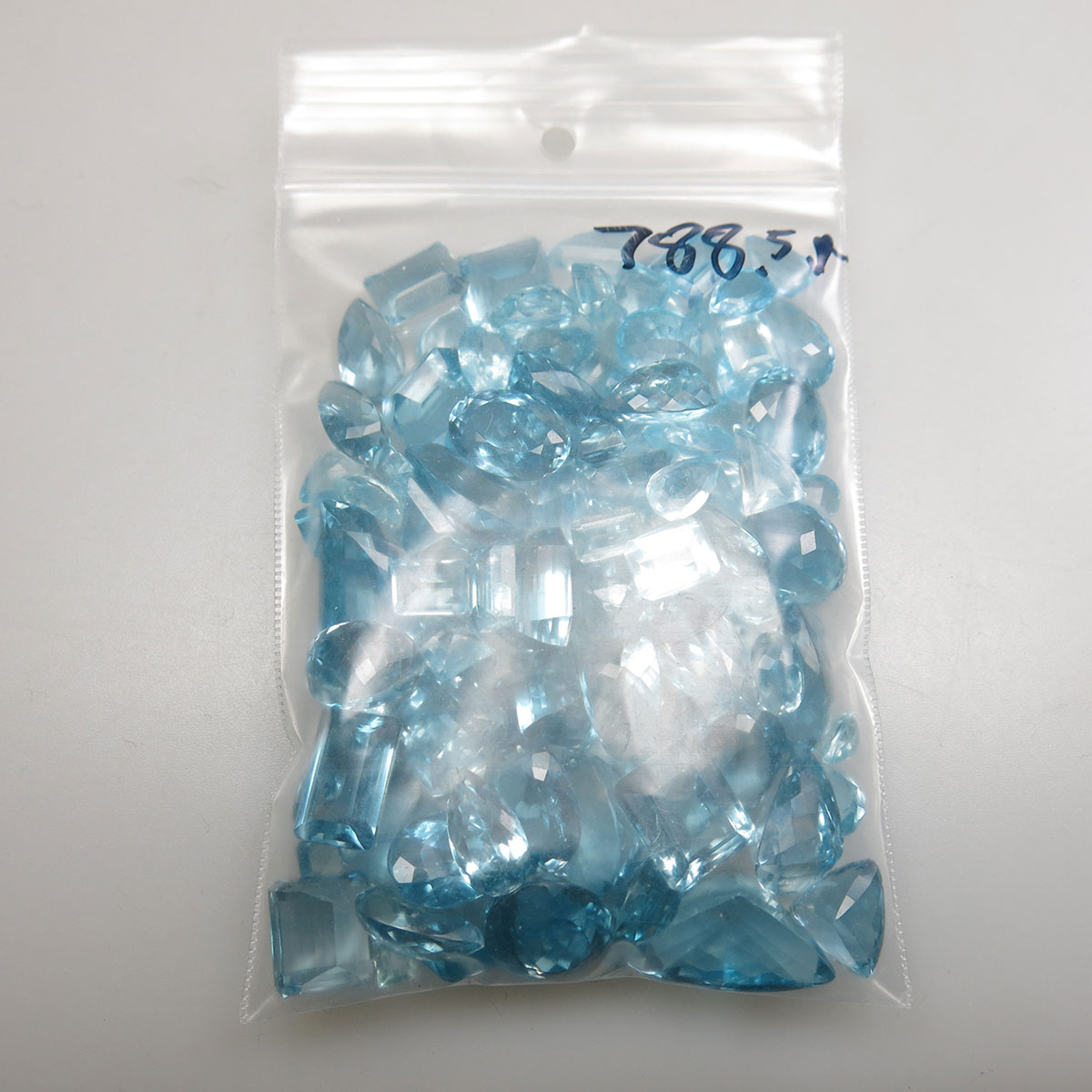 Large Quantity Of Unmounted Blue Topaz