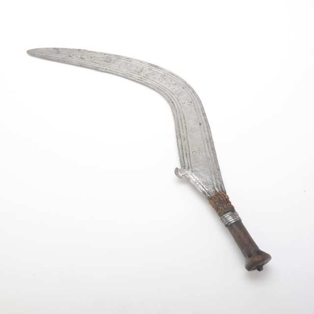 African Bandia, Benge Sickle Sword (Mongelima Mamabele), Zaire, 19th/20th century