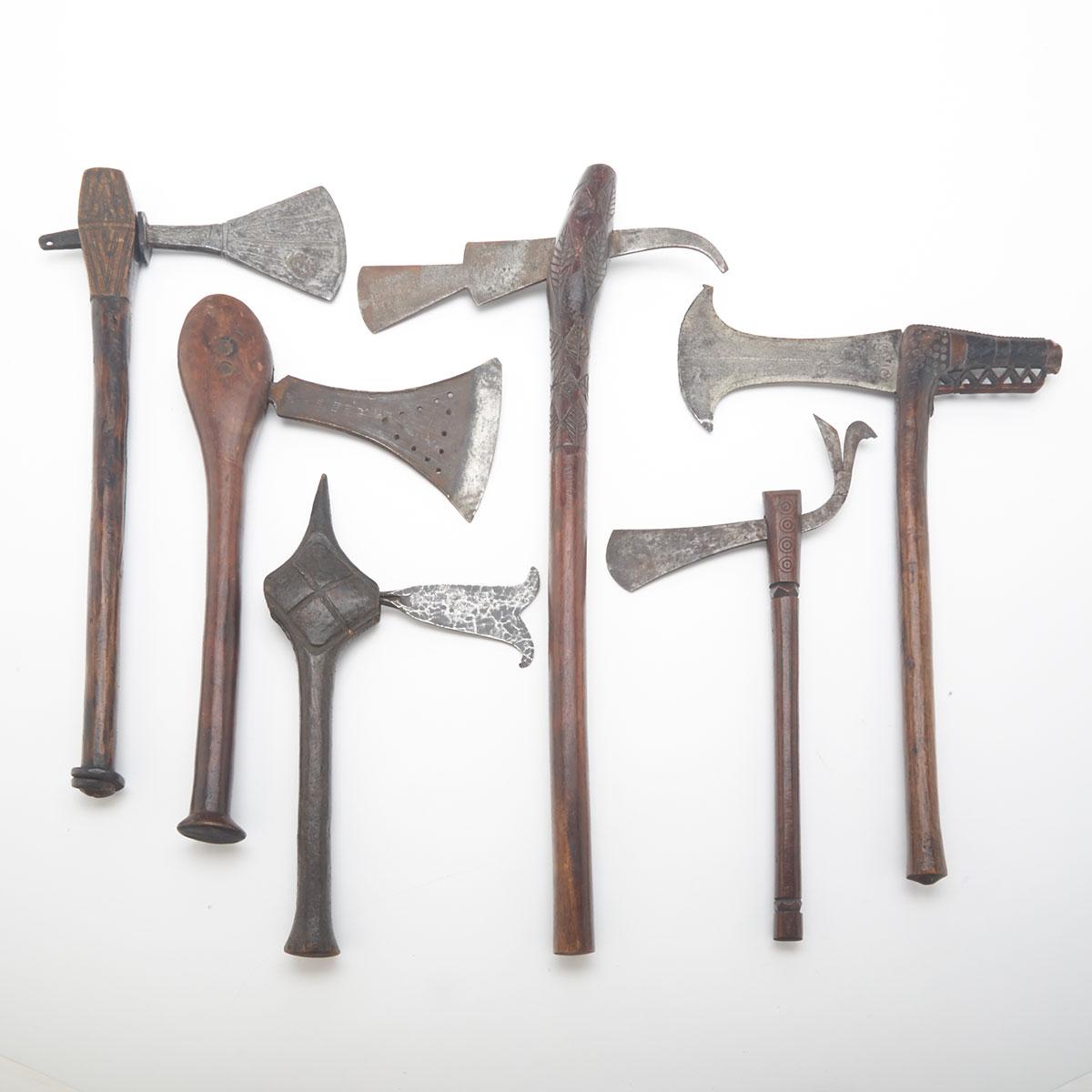 Six African Axes, early-mid 20th century