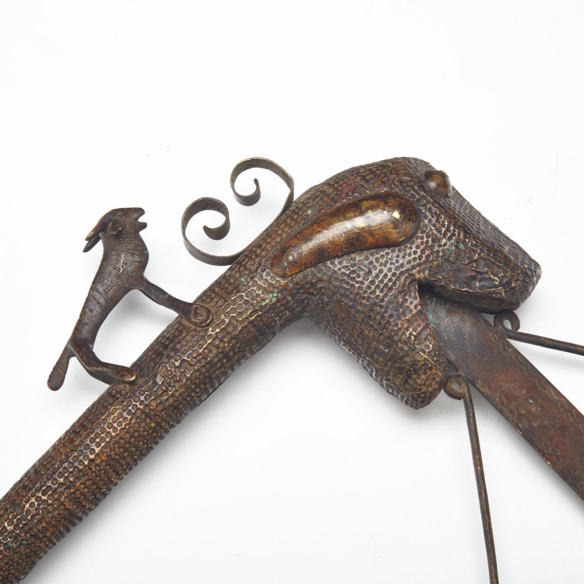 West African (Benin) Fon Ceremonial Septre, late 19th/early 20th century