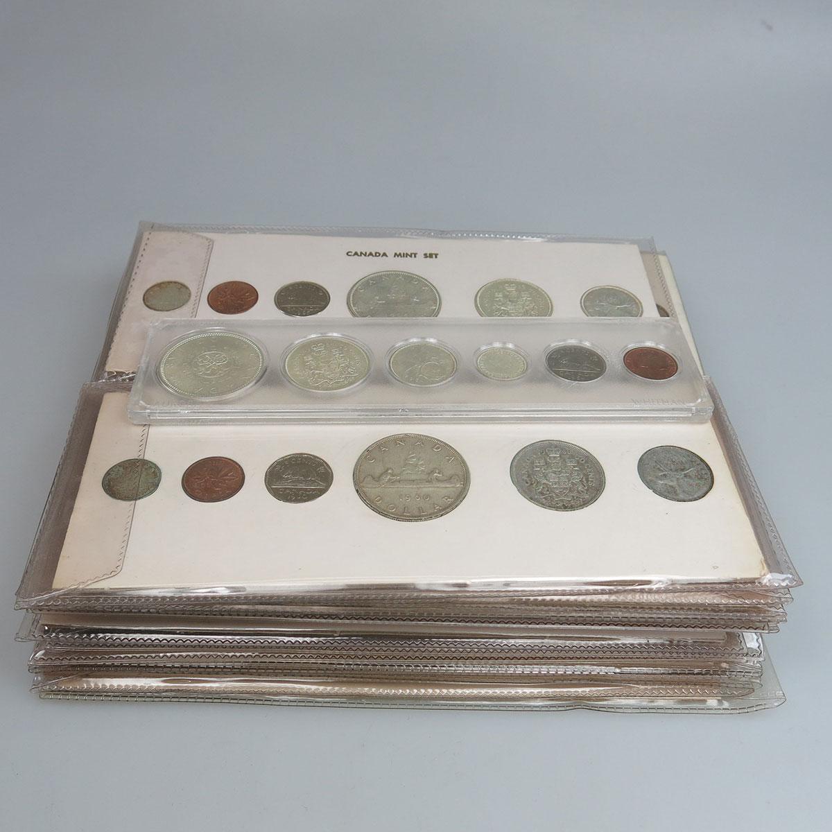 30 Various Canadian Uncirculated Coin Sets