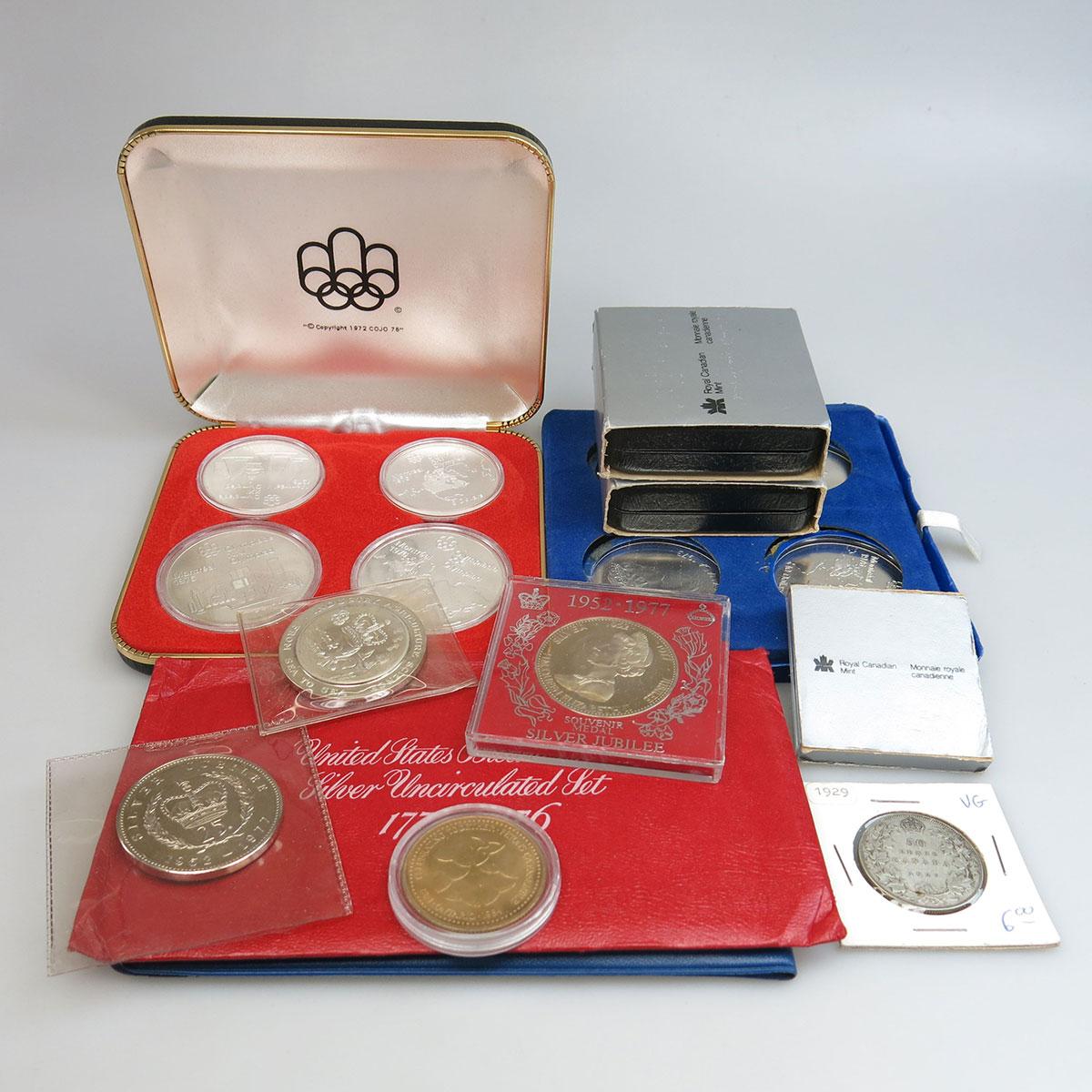 2 Sets Of Montreal Olympic Coins