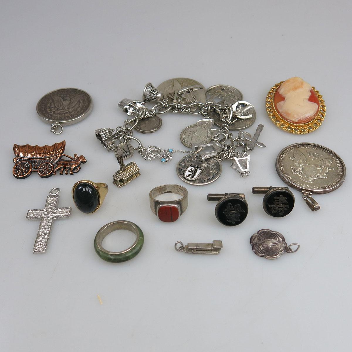 Quantity Of Silver And Costume Jewellery, Etc