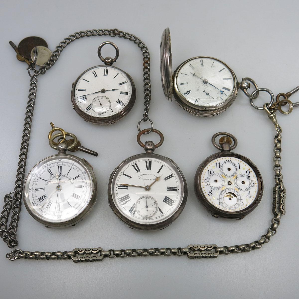5 Various Pocket Watches