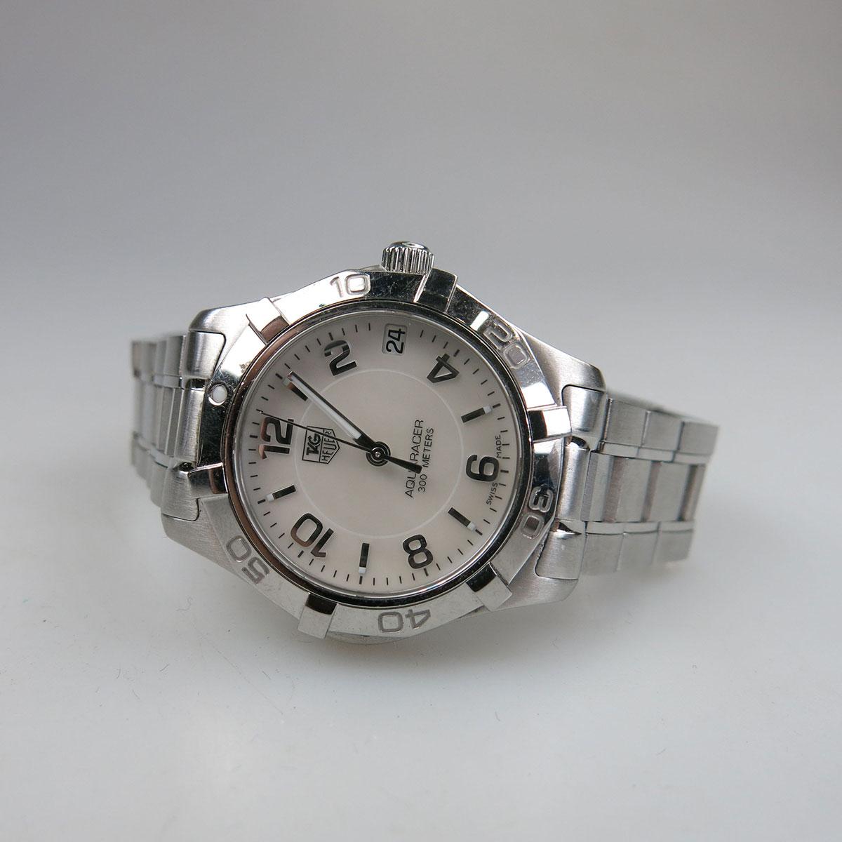 Lady’s Tag/Heuer “AquaRacer” Wristwatch With Date