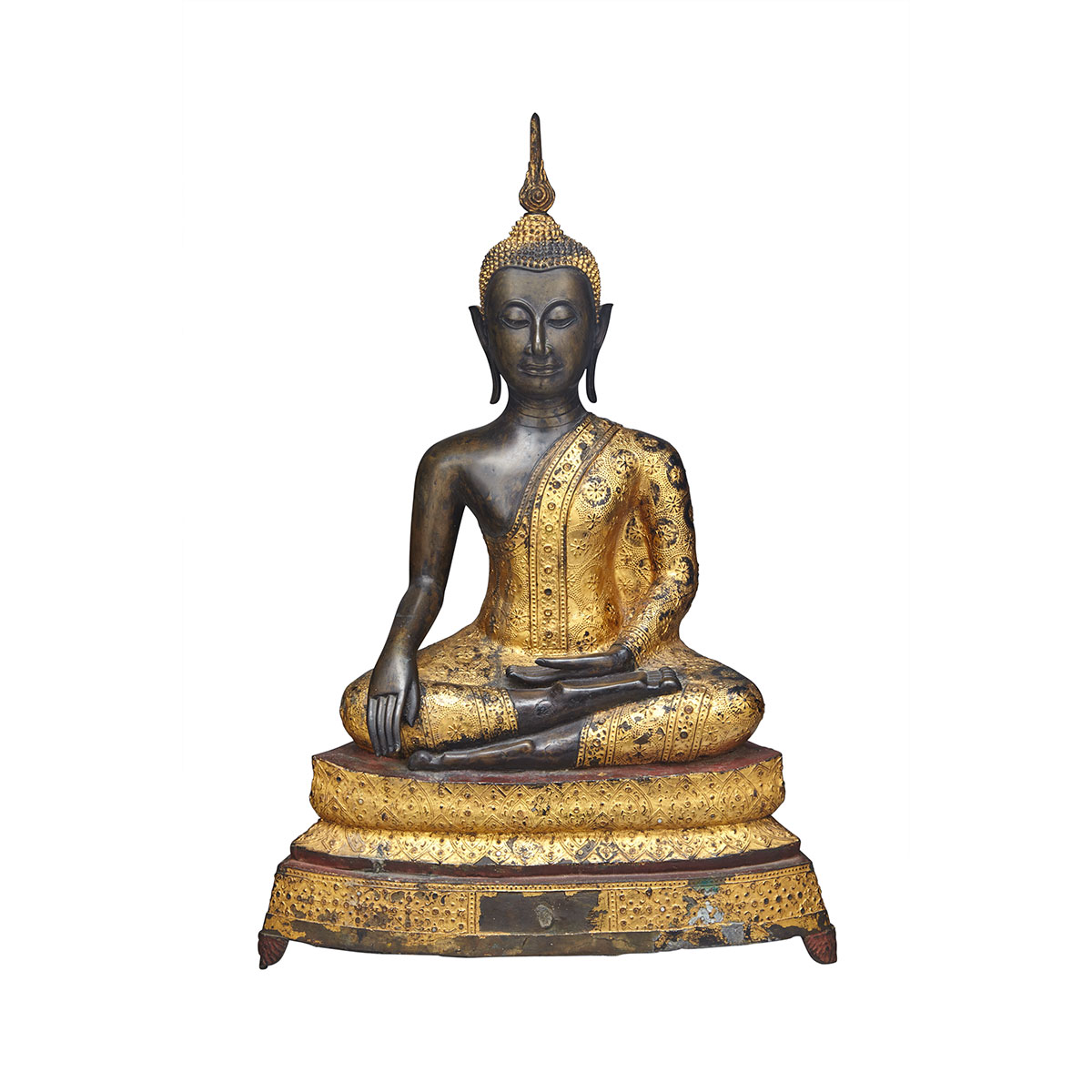 Seated Ratnakosin-Style Bronze Buddha, Thailand, 18th/19th Century