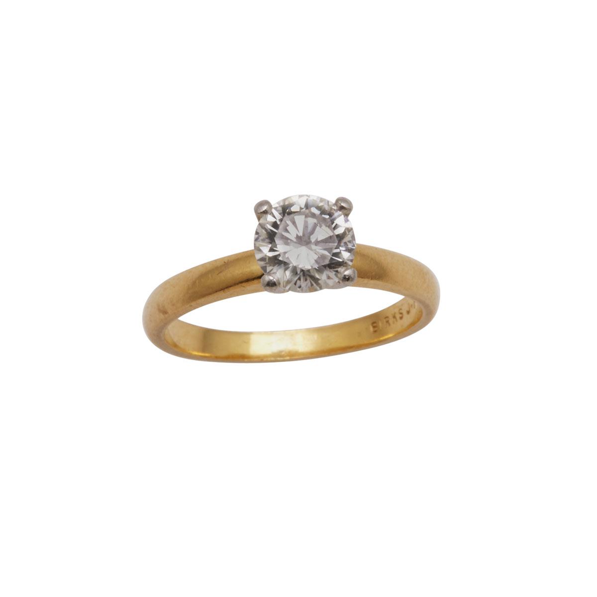Birk’s 18k Yellow Gold And Platinum Ring