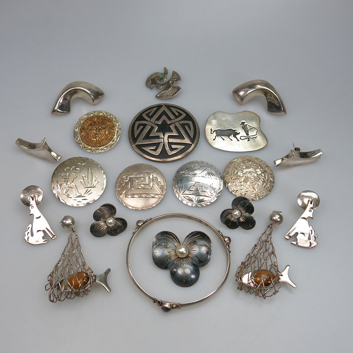 Quantity Of Mexican Silver Jewellery
