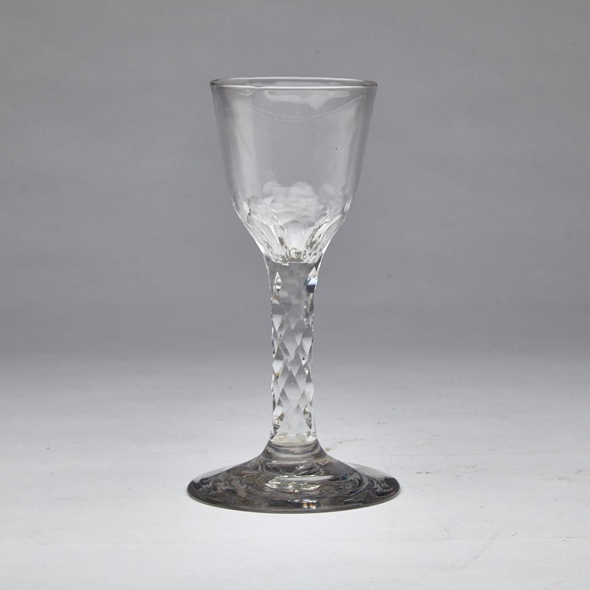 English Cut Glass Wine, c.1760-80