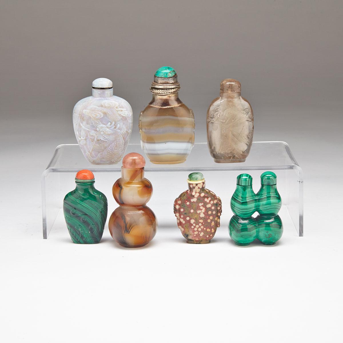Group of Seven Snuff Bottles