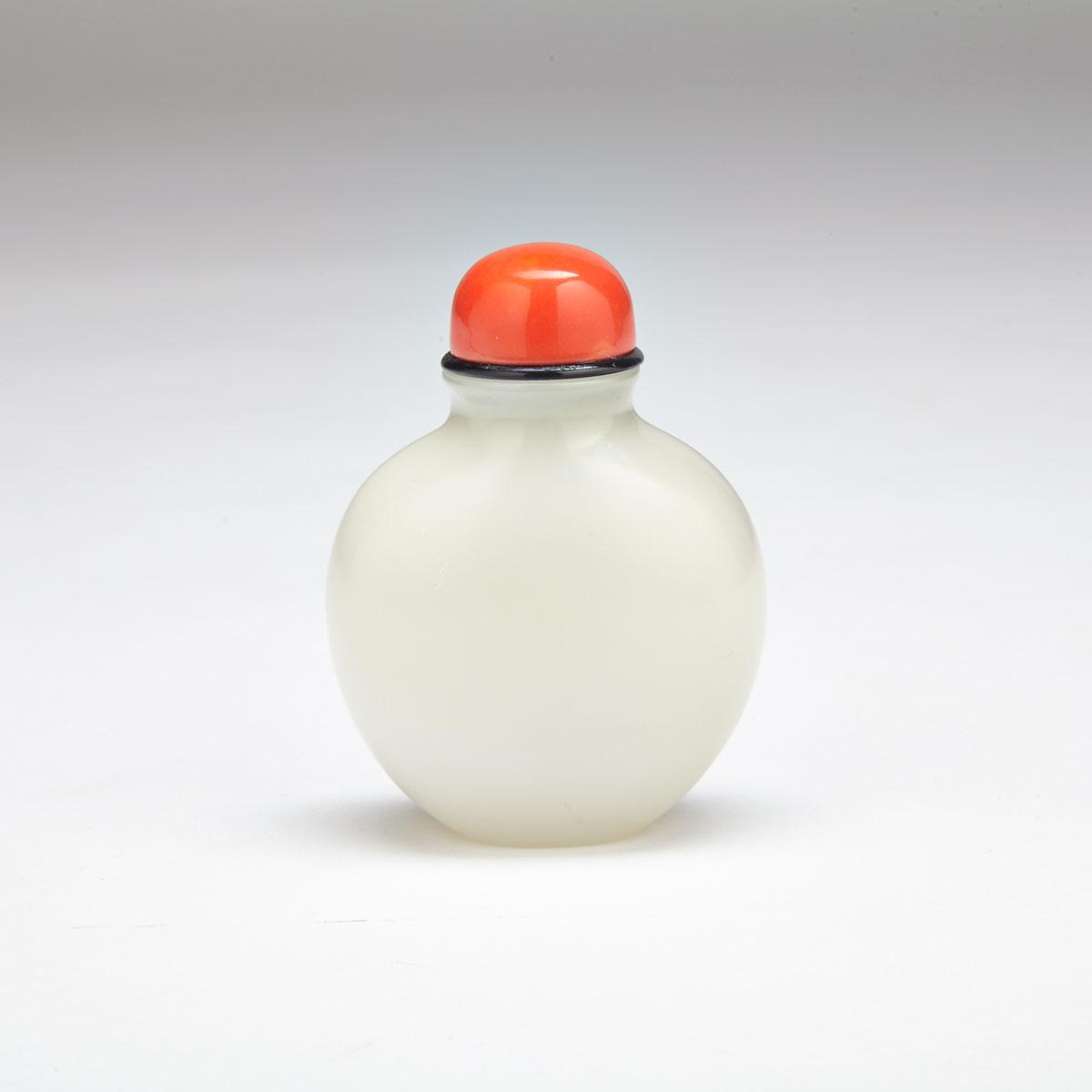White Jade Snuff Bottle