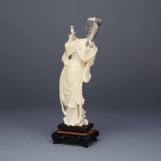 Ivory Carved Figure of a Female Immortal, Circa 1940’s