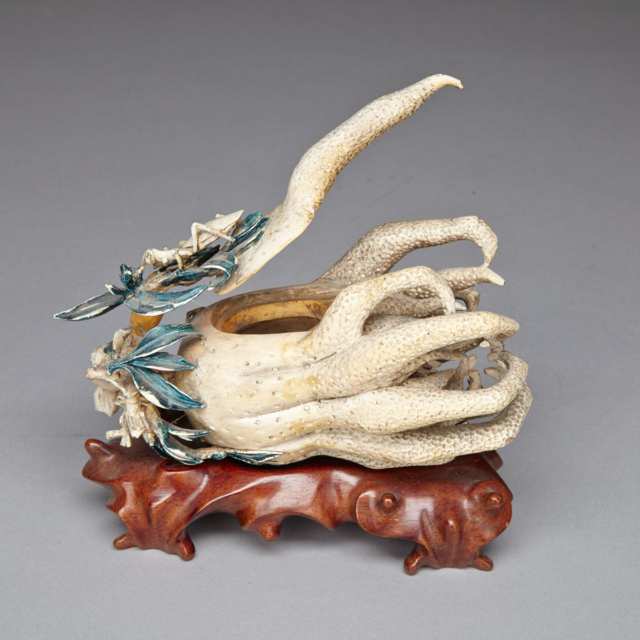 Ivory Carved Buddha’s Hand Citron, Early 20th Century