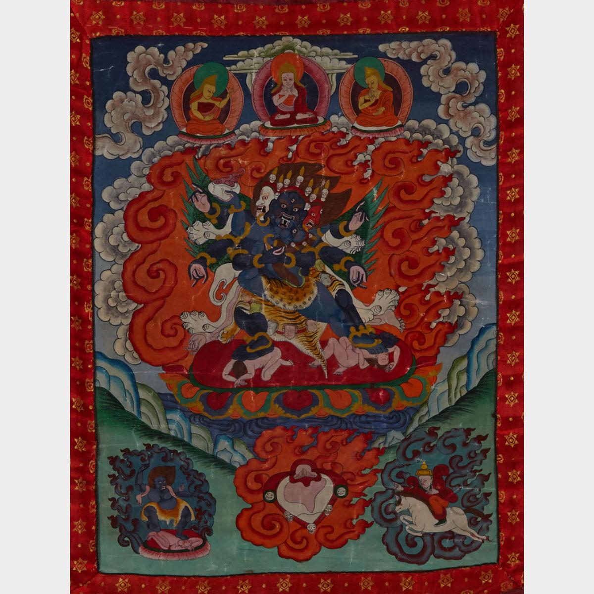 Thangka of Vajrapani, Tibet