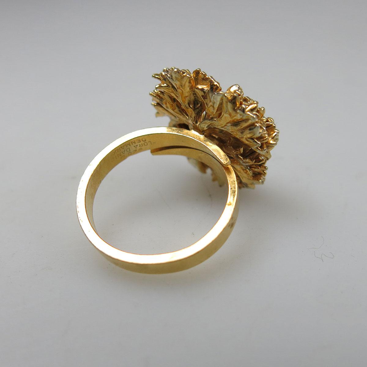 Flora Danica Danish Gold-Plated Sterling Silver Ring