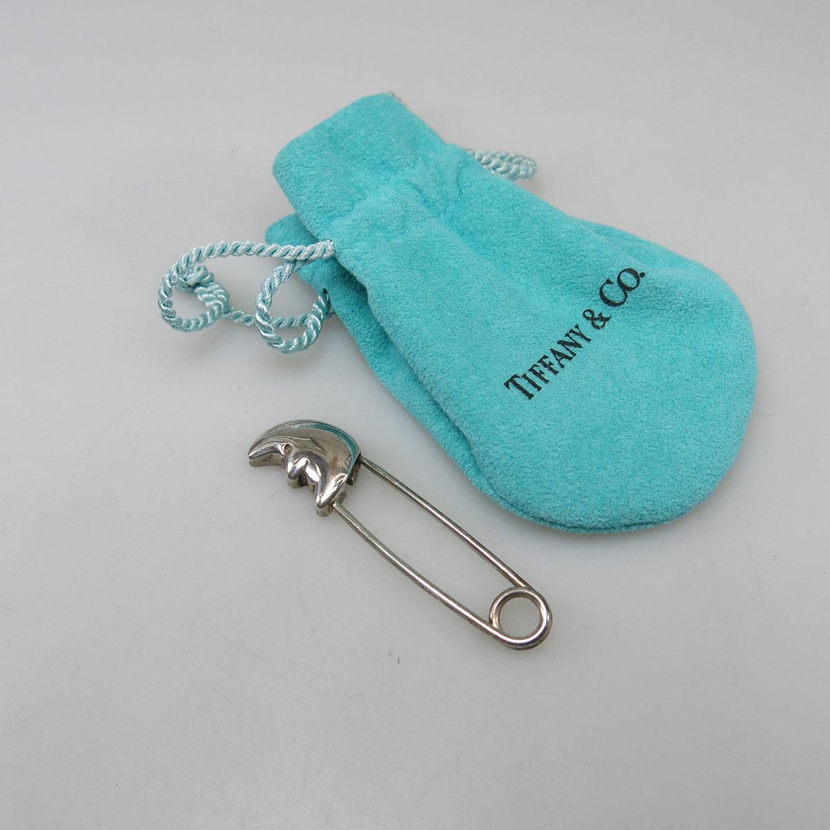 Tiffany & Co Sterling Silver Safety Pin Brooch